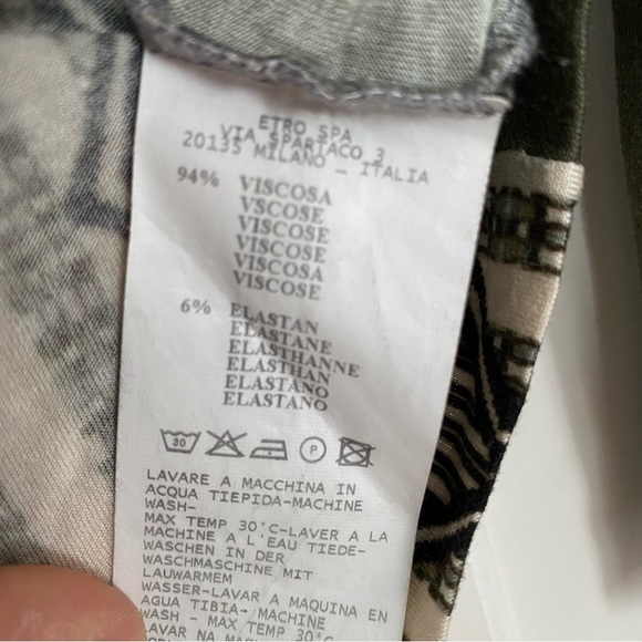 ETRO patchwork print turtleneck long sleeve top - Picture 3 of 6